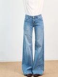 Straight-leg flared jeans