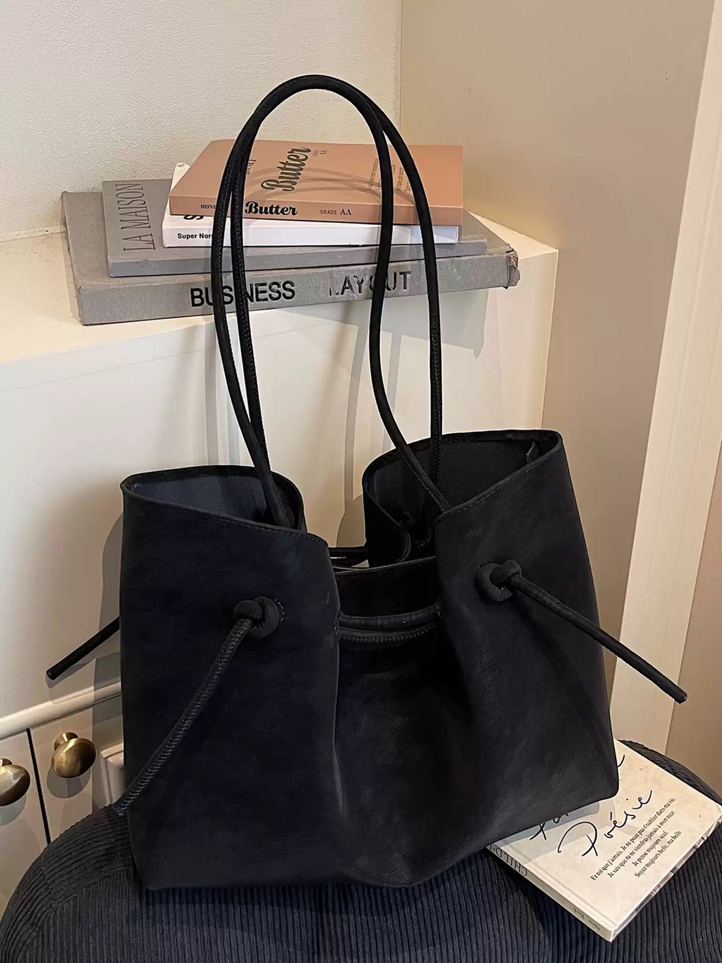 Suede bag